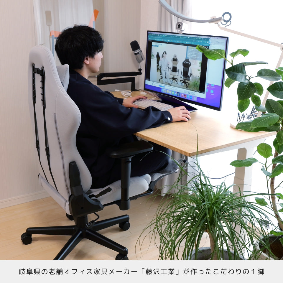 ウィステリア・フリーダムチェア【背面ファブリック版】GCV33（ご注文から2〜5営業日以内に発送）