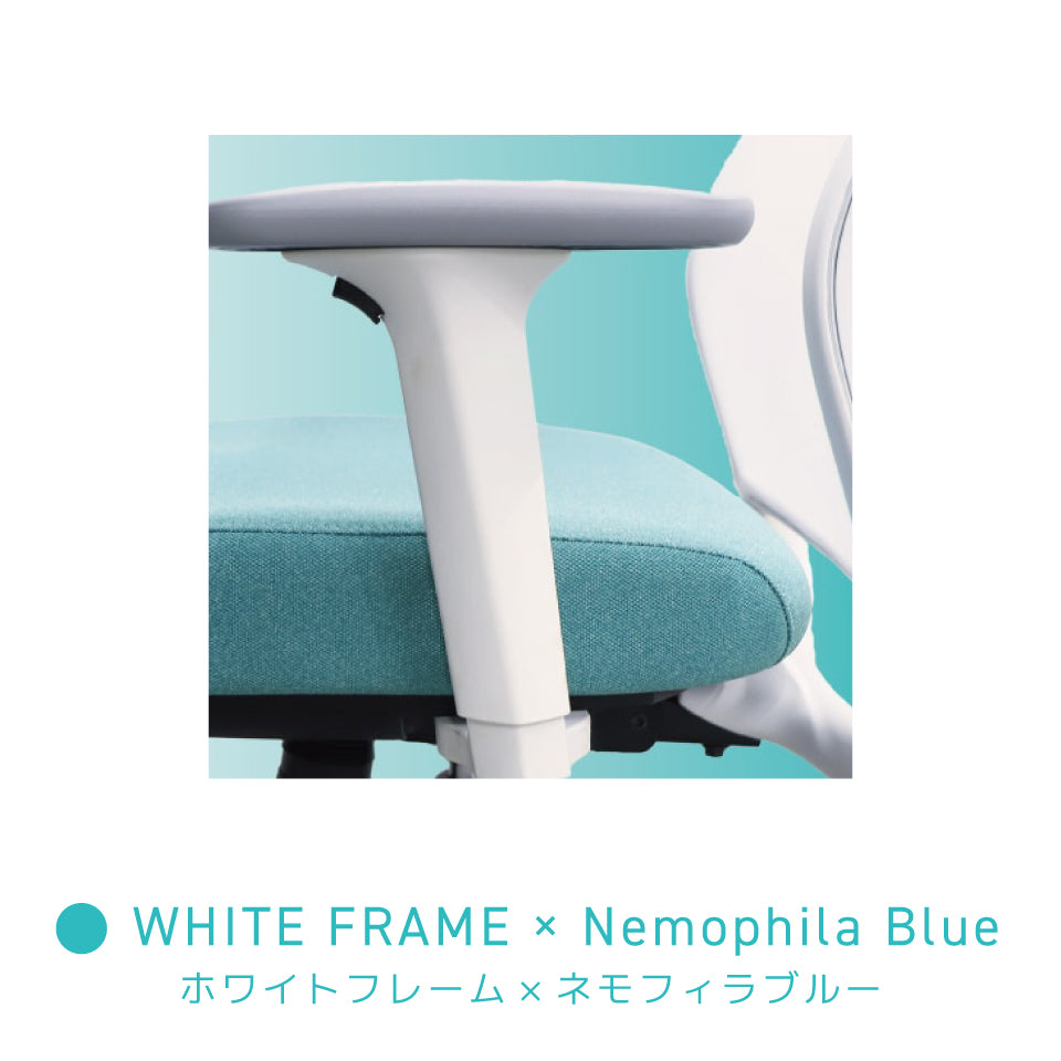 シースルーチェア （肘付き・ヘッドレスト ハンガー付き）アルミベース